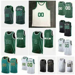 Diamante impresso personalizado 75th New City Basketball Jerseys 9 Romeo Langford 0 Jayson 7 Jaylen Tatum Brown Marcus al Smart Horford Robert Dennis