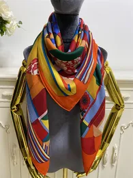Quadratischer Schal für Damen, Pashmina, gute Qualität, Material 30 % Seide, 70 % Kaschmir. Warme Schals, Druckmuster, Größe 130 cm–130 cm