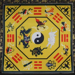 Mattor traditionell etnisk kultur taoist mat yin och yang tai chi skvaller karta feng shui matta non-slip meditation 60x60 cm