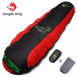 Sleeping Bags Jungle King CY0901 Thickened Four-hole Cotton Sleeping Bag Outdoor Camping Hiking Camping Can Be Stitched Double Sleeping Bag T221022