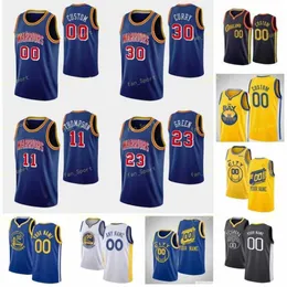 Blue 75th Anniversary Gary 0 Payton II Basketball Jersey Kent 26 Bazemore Stephen 30 Curry James 33 Wiseman Juan 95 Toscano-Anderson Custom