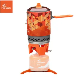 Camp Kitchen Fire Maple X2 Outdoor Gas Dost Sourist Sourist Portable System مع مبادل حراري POT FMS-X2 CHESPING CHEAST