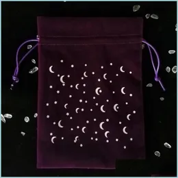 Andra hemlagringsorganisationer presentförpackningsväska flanellette dstring mjuka tygpåsar smycken förvaring påse tjocka stjärnor mån prins dh6mw
