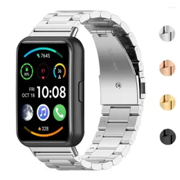 Watch Bands Metal Strap For Huawei Fit 2 Stainless Steel Bracelet Replacement Wrist Band Watchband Fit2 Wriststrap Accessories