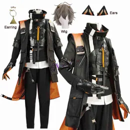 Anime Costumes Anime Vtuber Nijisanji Nocytx Alban Knox Game Suit Handsome Jacket Uniform Cosplay Cold Halloween Party Outfit Wig Shoes J220915
