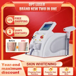 OPT 2IN1 LASER MASKEL SMINTLESS PERMANENT EPILATOR IPL OPT ELIGHT Q SWITCH ND YAG TATTOO Removal System