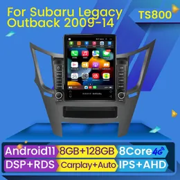 Android 11 Player Car DVD Radio dla Subaru Outback Impreza Legacy 2009-2014 LHD Multimedia Tesla Screen GPS stereo BT