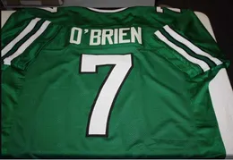 Dikişli Vintage Ken O'Brien #7 QB dikilmiş dikişli retro futbol forması boyutu S-4XL Özel özel herhangi bir isim numarası jersey