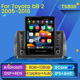 Car DVD Radio Multimedia Player for Toyota BB 2 QNC20 2005 - 2016 Navigation Stereo GPS BT Android 11 No 2Din 2 DIN DVD