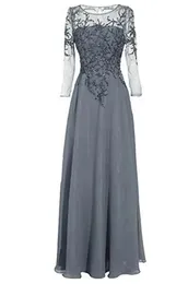 A- 라인 이브닝 드레스 공식적인 긴 소매 구슬 비딩 신부 지퍼의 반짝이는 바닥 길이의 어머니 플러스 크기 파티 파티 가운