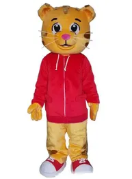 Factory Hot Daniel Tiger Mascot Costume For Adult Animal Large Red Halloween Carnival Party