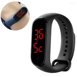 Wristwatches Men Women Wath Digital Watch LED Sport Silicone Electronic Wristwatch Reloj Hombre Montre Body Body Band Smart Band