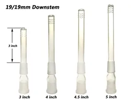 Nargile parçaları ve aksesuarları için Cam Downstem 19/19mm difüzör 6 Kesimli 3 inç-5 inç DS002