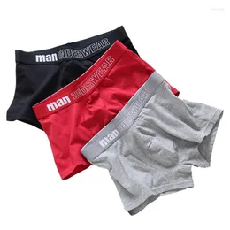 Underpants 6pcs/Lot Sexy Cotton Boxer Letter Men Underwear Mens Shorts Boxers U-Convex Design Homme Boxershorts Plus Size M-2XL