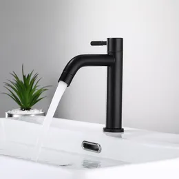 Banyo Lavabo Muslukları Paslanmaz Tek Soğuk Musluk Yumuşak Akış Firması Ev Tuvalet için Modern Lavabo Seti