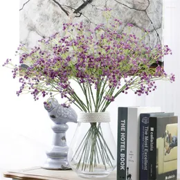 Kwiaty dekoracyjne 1PCS Silk Flower Materiał Gypsophila Meble ogrodowe ozdobione sztucznymi gwiazdami sypialnia biuro weselne