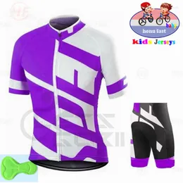 Racing Sets Baby 2022 Summer Children Girl Bike Clothing Riding Coundy Cycling Jersey Kids Road Bicycle Awear ROPA Ciclismo