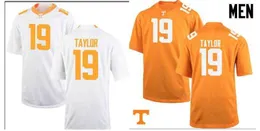 Niestandardowe męskie młodzieżowe damskie Tennessee Vols Darrell Taylor #19 koszulka piłkarska rozmiar s-4XL lub niestandardowe dowolne imię lub koszulka z numerem