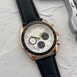 Om Wrist Watches for Men 2023 New Mens Watches All Dial Work Work Quartz Watch عالية الجودة أعلى العلامة التجارية الفاخرة الكرونوغراف السود