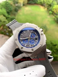 ベストセラーメンズ腕時計新バージョン 43 ミリメートル VK クォーツクロノグラフ作業 18 K ローズゴールドラバーストラップバンドクラシックシリーズメンズ腕時計腕時計