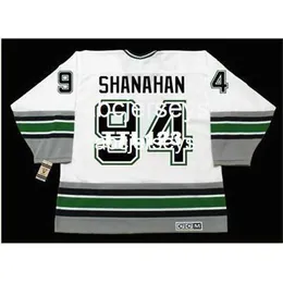 #94 Brendan Shanahan Hartford Whalers 1995 CCM Vintage Home Hockey Jersey Stitch valfritt namnnummer