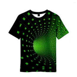 T-shirt da uomo Prodotto estivo Stampa Moda Effetto 3d Tendenza T-shirt a maniche corte per bambini Girocollo Allentato Taglia grande