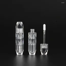 Lipgloss, transparent, PETG-Röhre, 2 ml, leere Verpackung, DIY-Kunststoff-Diamantflasche, kosmetischer Lipgloss-Behälter, 25 Stück