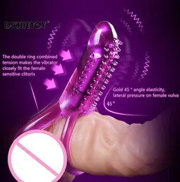Kosmetyki Wibrator masa prostaty dla mczyzn seksowna Zabawki Stymulator Echtaczki Piercie Penisa Mikkiego Silikonu Cockring erotyczne par