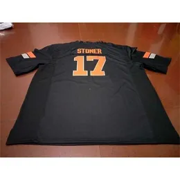 Men #17 Dillon Stoner Black WHITE Alumni College Football Jersey custom any name number jersey