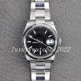 Designer Watches V5 Version 36mm Black Dial Automatic Mechanical Steel Sapphire Man Women 2813 Rörelse Självlindande lysande safirglashändelser