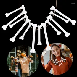 Party Decoration 12pcs Halloween Haunted House Horror Props Wildlings Bones Realistic Skelet Human For Voodoo Jewelry