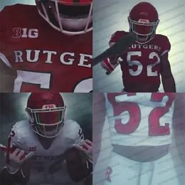 Rutgers Scarlet Knights 2020 Nuova uniforme Nick Brooks Geo Baker Caleb McConnell Akwasi Yeboah Ron Harper Jr. Johnson NCAA Football