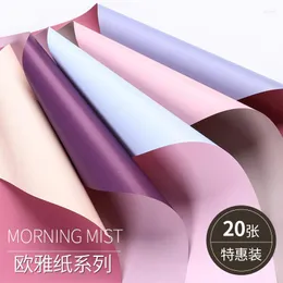 Подарочная упаковка 5 шт. Цветочная бумага Корея Водонепроницаемый цвет с двойным хлопковым флористом упаковочный материал