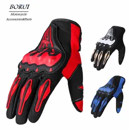 Cykelhandskar Full Finger Guantes Luvas stilfullt Breatab Non-Slip utomhussportskydd Ridning Cross Motorcyc Accessories L221024