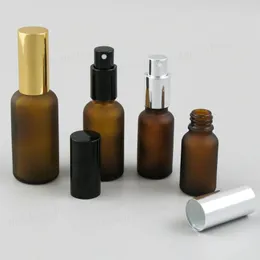 Storage Bottles 200 X Frost Amber Glass Bottle With Fine Mist Sprayer Dispenser For Essential Oils 100ml 50ml 30ml 20ml 15ml 10ml 5ml