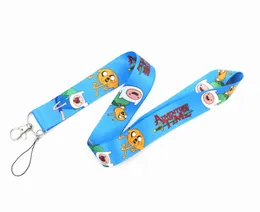 Söt tecknad äventyrsspel lanyards mobiltelefonband nyckelring nackband nyckelring USB ID -kortmärke Holder Kids Gift