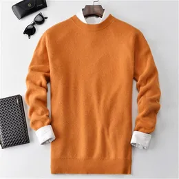 Męskie swetry kaszmirowe grube dzianiny mężczyźni w stylu koreański one deck h-taight pullover sweter 6 color s-2xl detaliczny hurt detaliczny