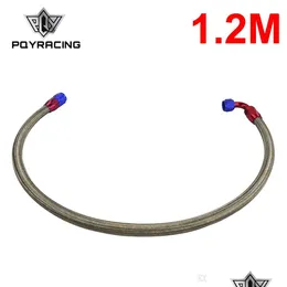Fittings Pqy - 1.2Meter An10 Stainless Steel Braided Fuel Oil Line And Straight An Swivel Fitting 90 Degree Pqy3702S Drop Delivery 20 Dhmze