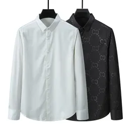 남자 티셔츠 디자이너 남성 공식 비즈니스 셔츠 패션 캐주얼 셔츠 긴팔 M-3XL11