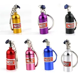 سلسلة مفاتيح أسطوانة الغاز NOS Turbo Nitrogen Bottle Metal Key Chain key Ring Jewelry for Women Men Gift Mini Gift