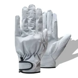 Luvas de ciclismo Qiangaf Brand White Work Safety Glove Mechanic Working Ultrathin Microfiber Ather Glove WHOSA Remessa rápida CS1 L221024