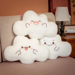 Kawaii Super Soft White Cloud Plushie cuscino farcito cielo a forma di nuvola cuscino giocattolo per WOmenkid Chair Room Decor regali