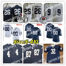 American College Football Wear NCAA Penn State Nittany PSU Football Jersey Sean Clifford Drew Allar Nicholas Singleton Mitchell Tinsley Curtis Jacobs Saquon Barkl