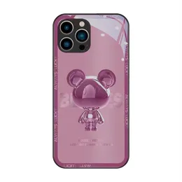 かわいいハードガラスセル携帯電話ケースiPhoneの新しいデザイン14 13 12 11 Pro Max 7 8 Plus X XS XR 12 Mini for Girls Boys Manuferancerパーソナライズされたデザイナーカバー