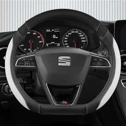 Steering Wheel Covers Ice Silk Leather Car Cover Non-Slip 38cm For Seat Tarraco Arona Ateca Ibiza Toledo Mii Leon Arosa Exeo ST