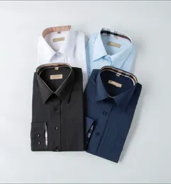 Мужские футболки Дизайнерские мужские формальные деловые рубашки Модная повседневная рубашка с длинными рукавами 2022 # 131