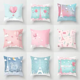 Pillow Valentine's Day Romance Eiffel Tower Confession Gift Cover Sofa Bed