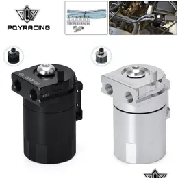 Fuel Tank Baffled Aluminum Oil Catch Can Reservoir Tank / With Filter Black Sier Pqy-Tk64 Drop Delivery 2022 Mobiles Motorcycles Part Dhds6