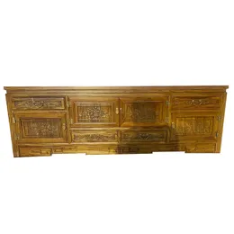 Family Living Room Furniture solid wood TV cabinet Two options Chinese style