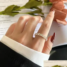 Bröllopsringar bröllopsringar vienkim märke smycken vit färg inlay kubik zirkonium unik formad ring för kvinnors engagemangstorlek 2022 dhgr1